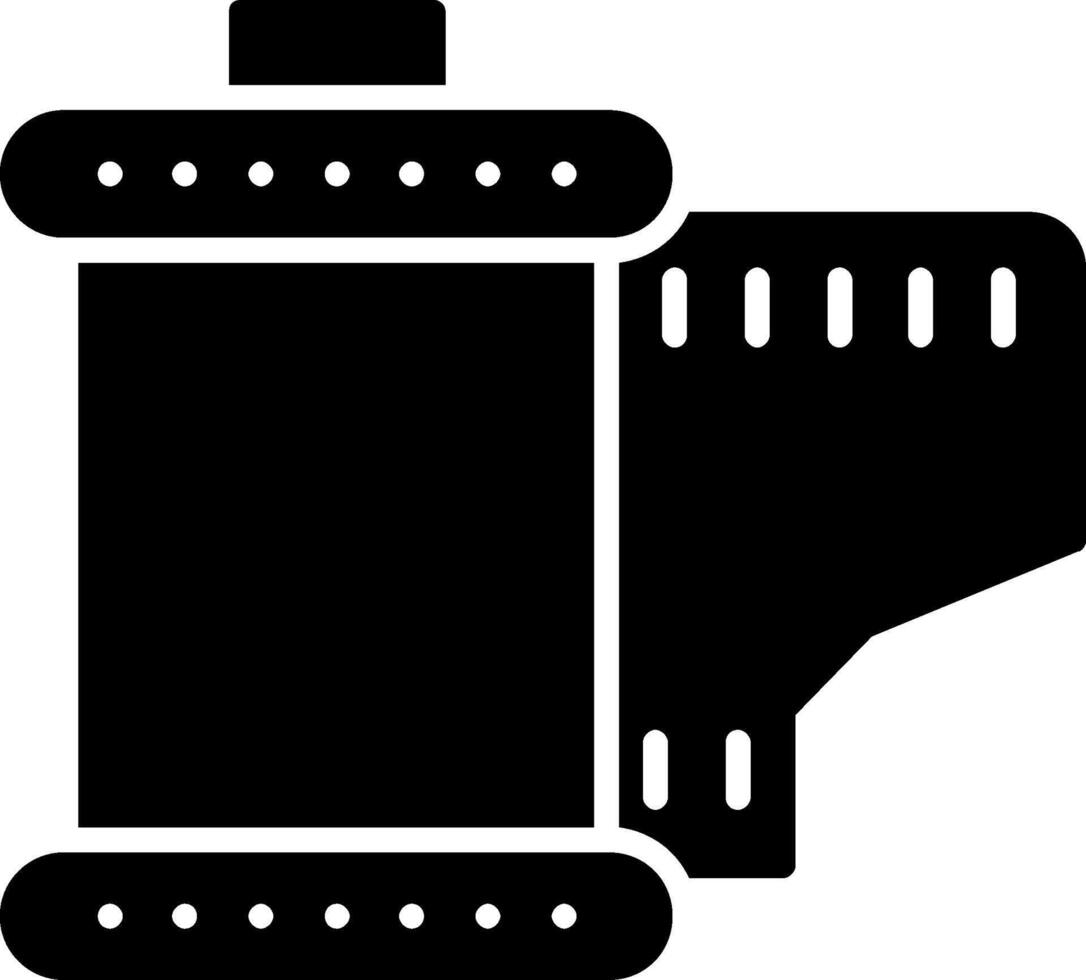 Cartridge Glyph Icon Design vector