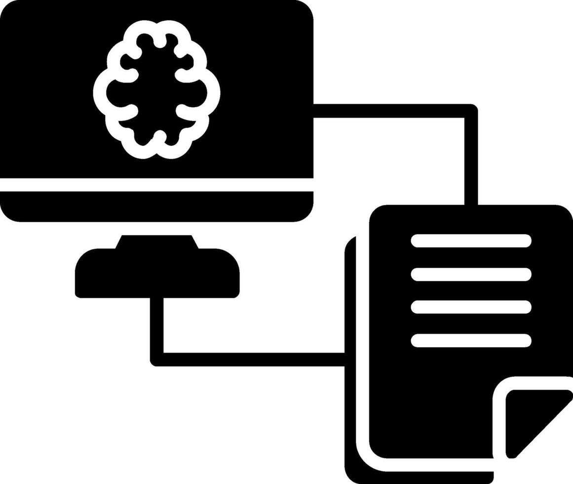 File Transfer Glyph Icon Design vector