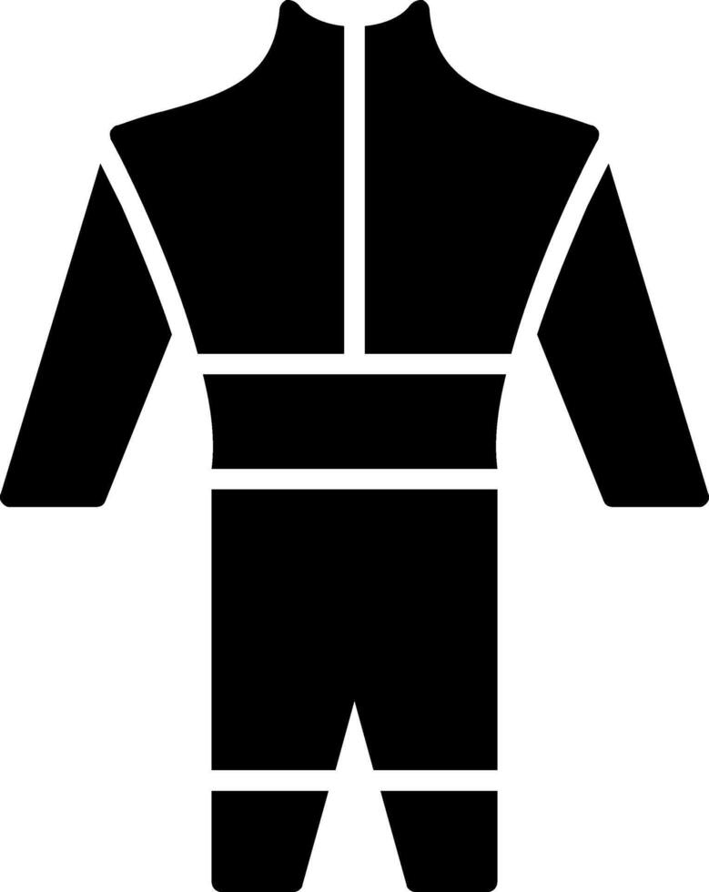 Wetsuit Glyph Icon Design vector