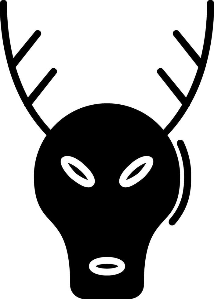 Stag Glyph Icon Design vector