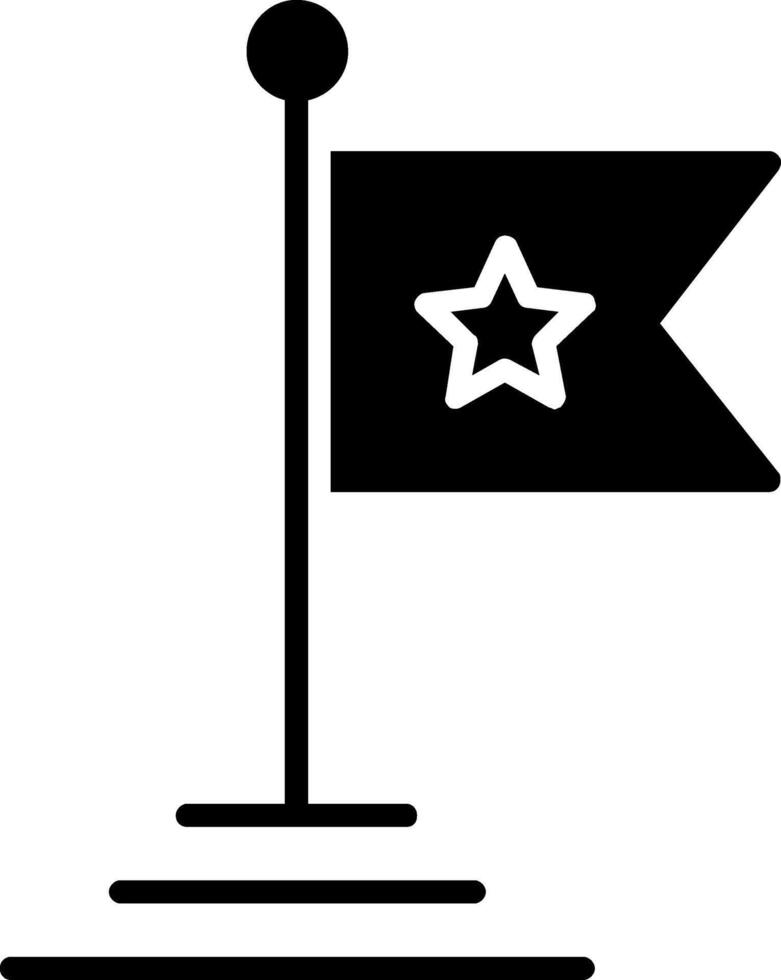 Flag Glyph Icon Design vector