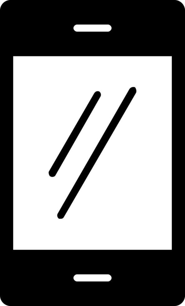 Smartphone Glyph Icon Design vector
