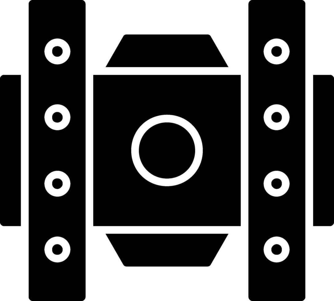 Bracket Glyph Icon Design vector