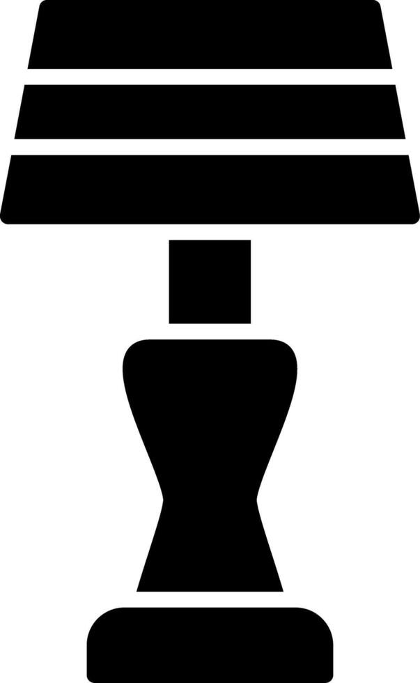 Lamp Glyph Icon Design vector