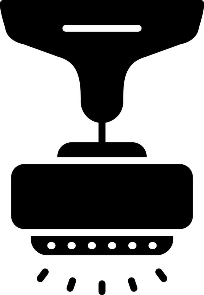 Lamp Glyph Icon Design vector