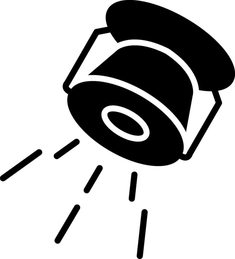 Spotlight Glyph Icon Design vector