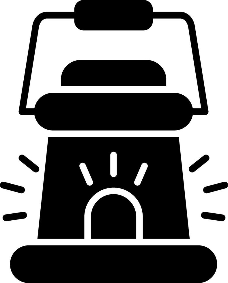 Lantern Glyph Icon Design vector