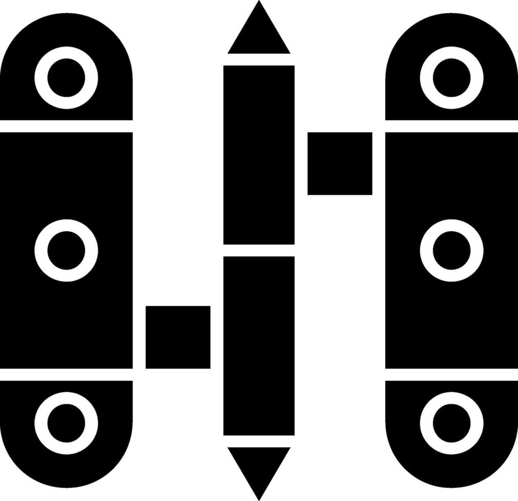 Hinge Glyph Icon Design vector