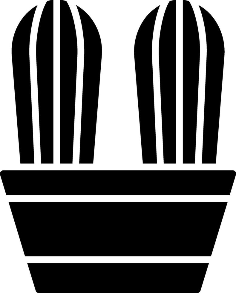 Succulent Glyph Icon Design vector