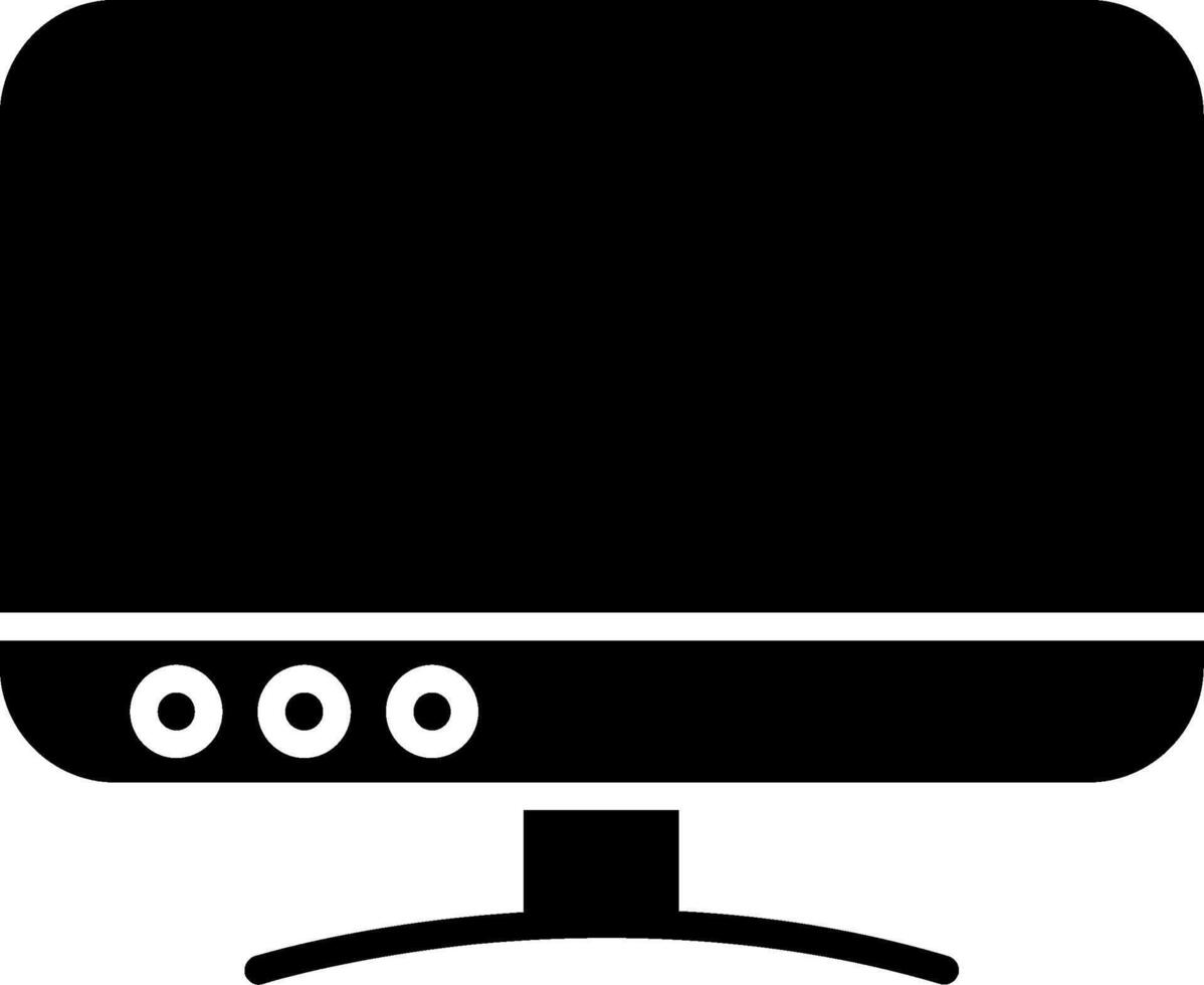 Tv Glyph Icon Design vector