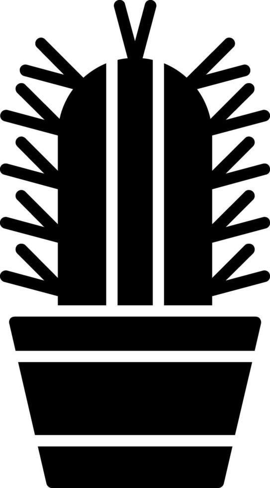 Succulent Glyph Icon Design vector