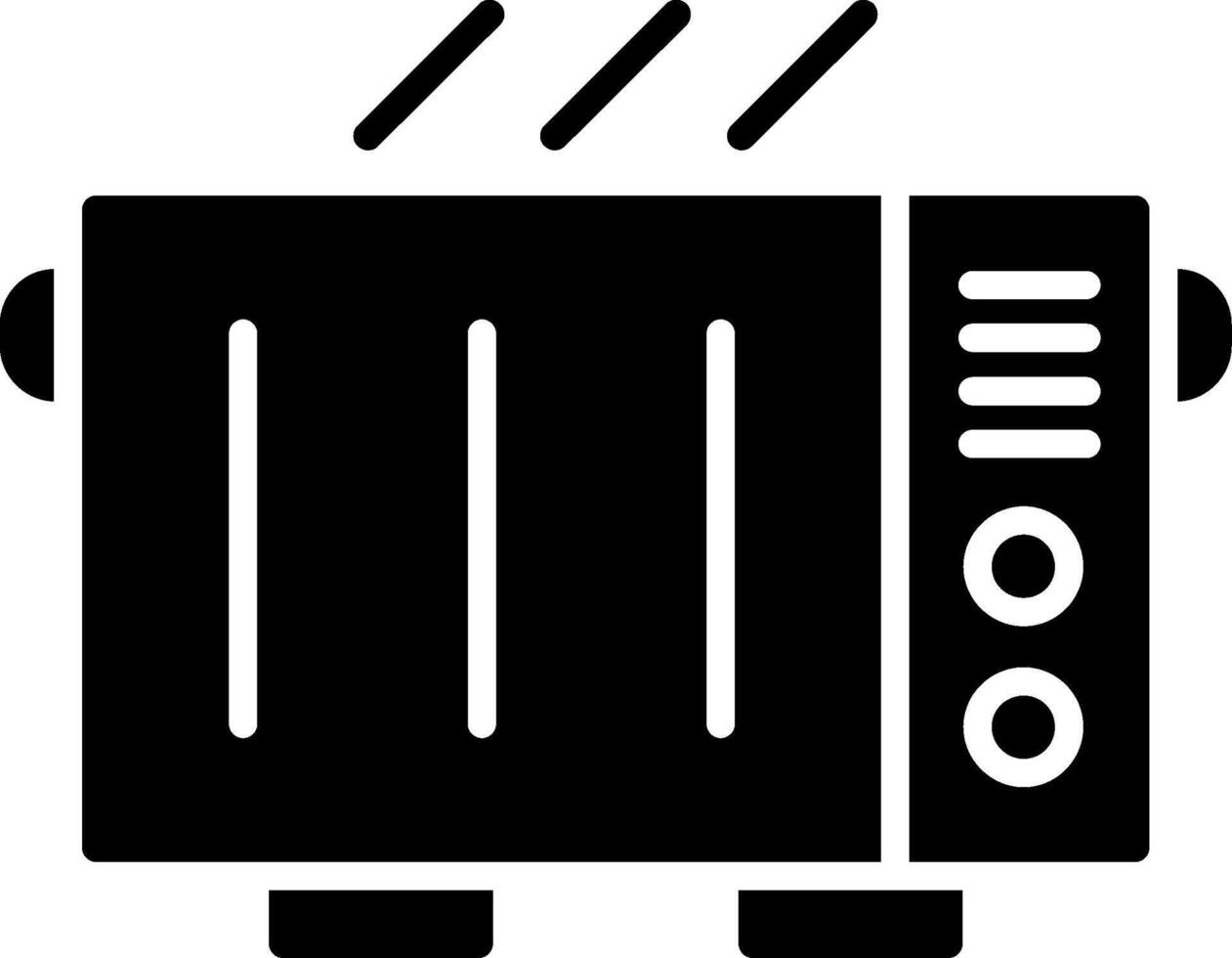 Electric Heater Glyph Icon Design vector