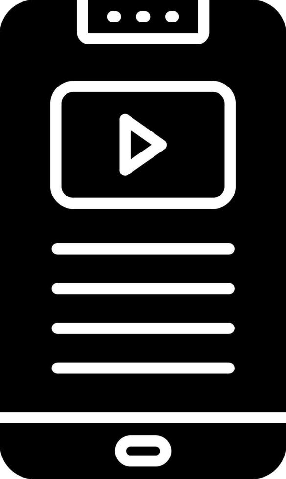 Phone Glyph Icon Design vector
