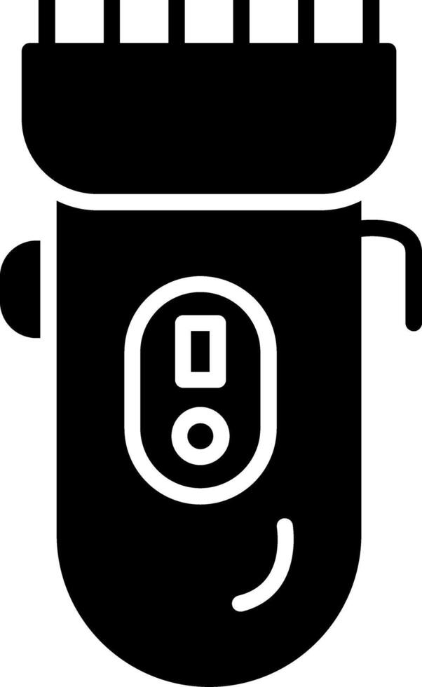 Electric Shaver Glyph Icon Design vector