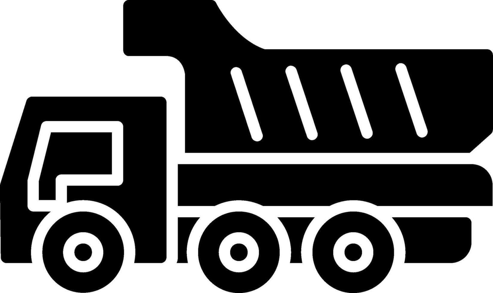 Truck Glyph Icon Design vector