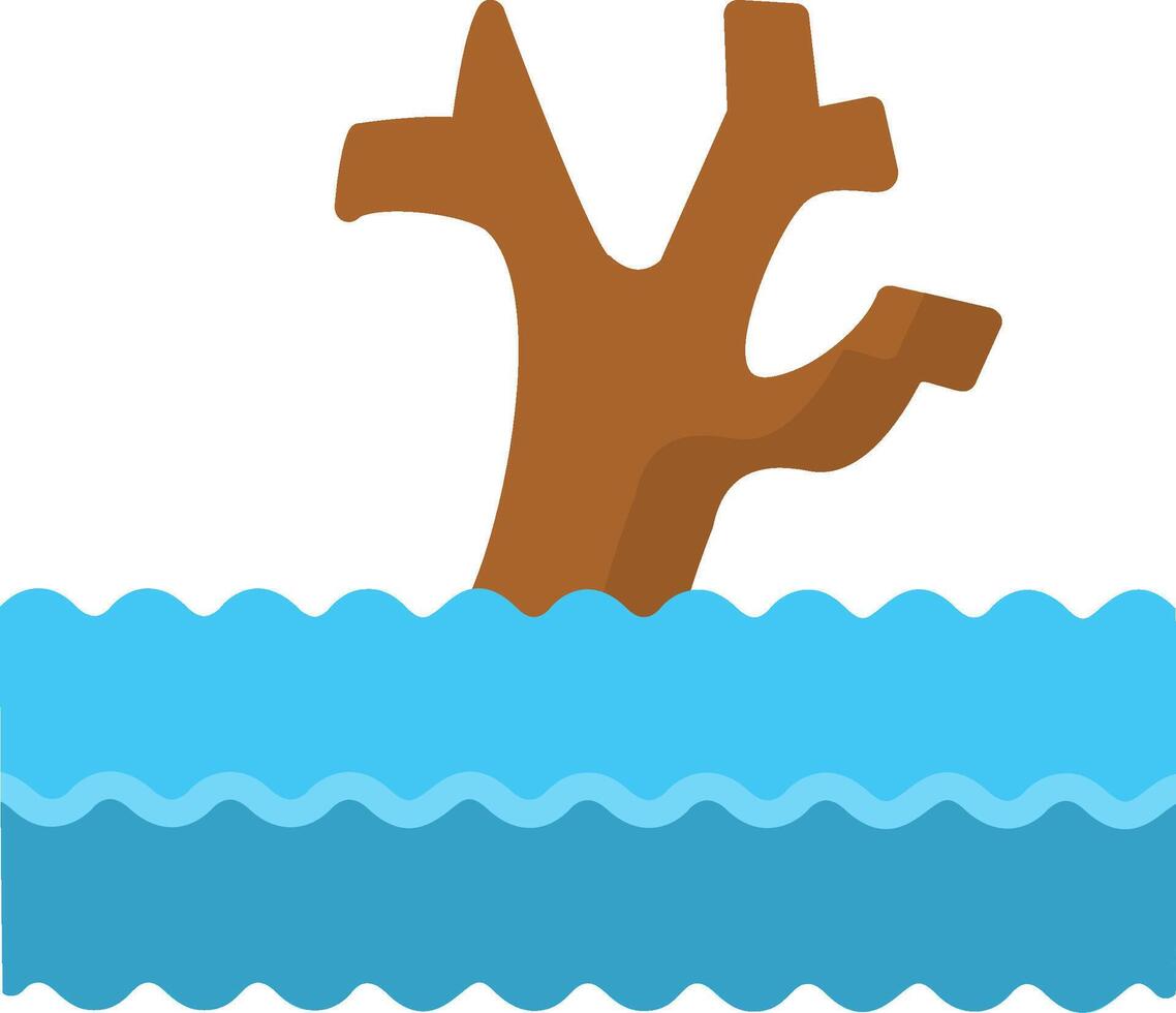 Flood Flat Icon Design vector