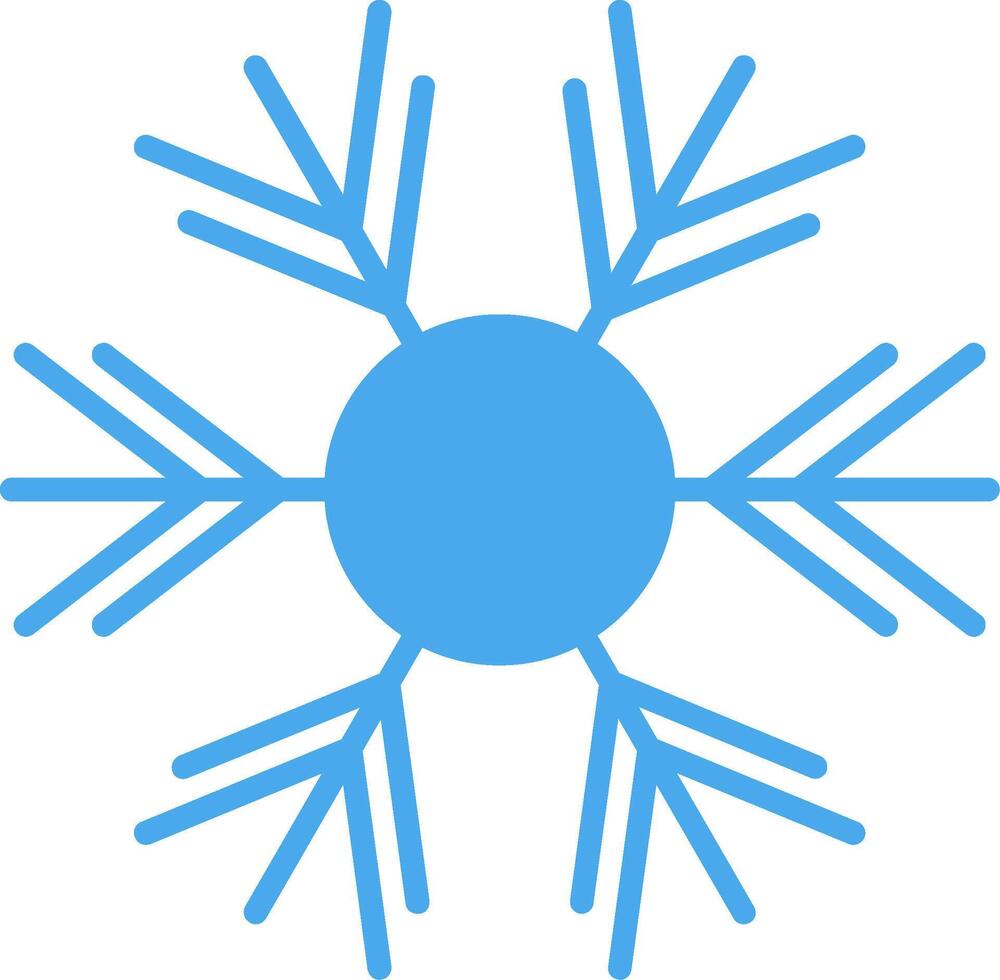 Snowflake Flat Icon Design vector