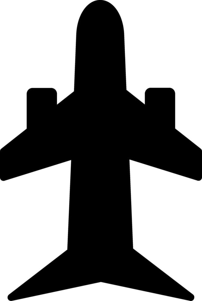 Plane Glyph Icon Design vector