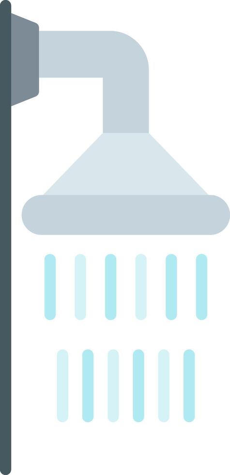 Shower Flat Icon Design vector