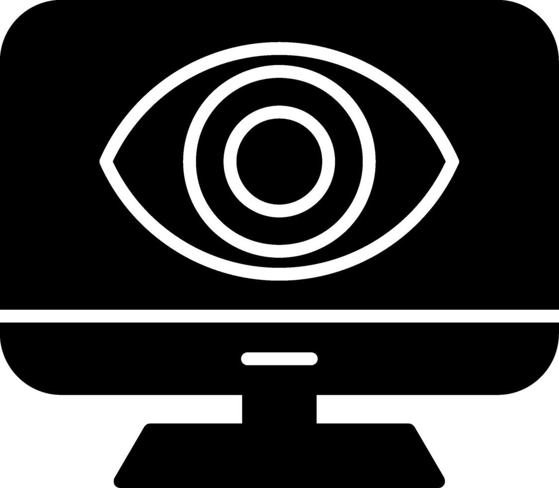 Computer Glyph Icon Design vector