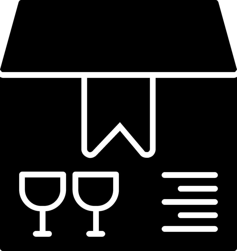 PArcel Glyph Icon Design vector
