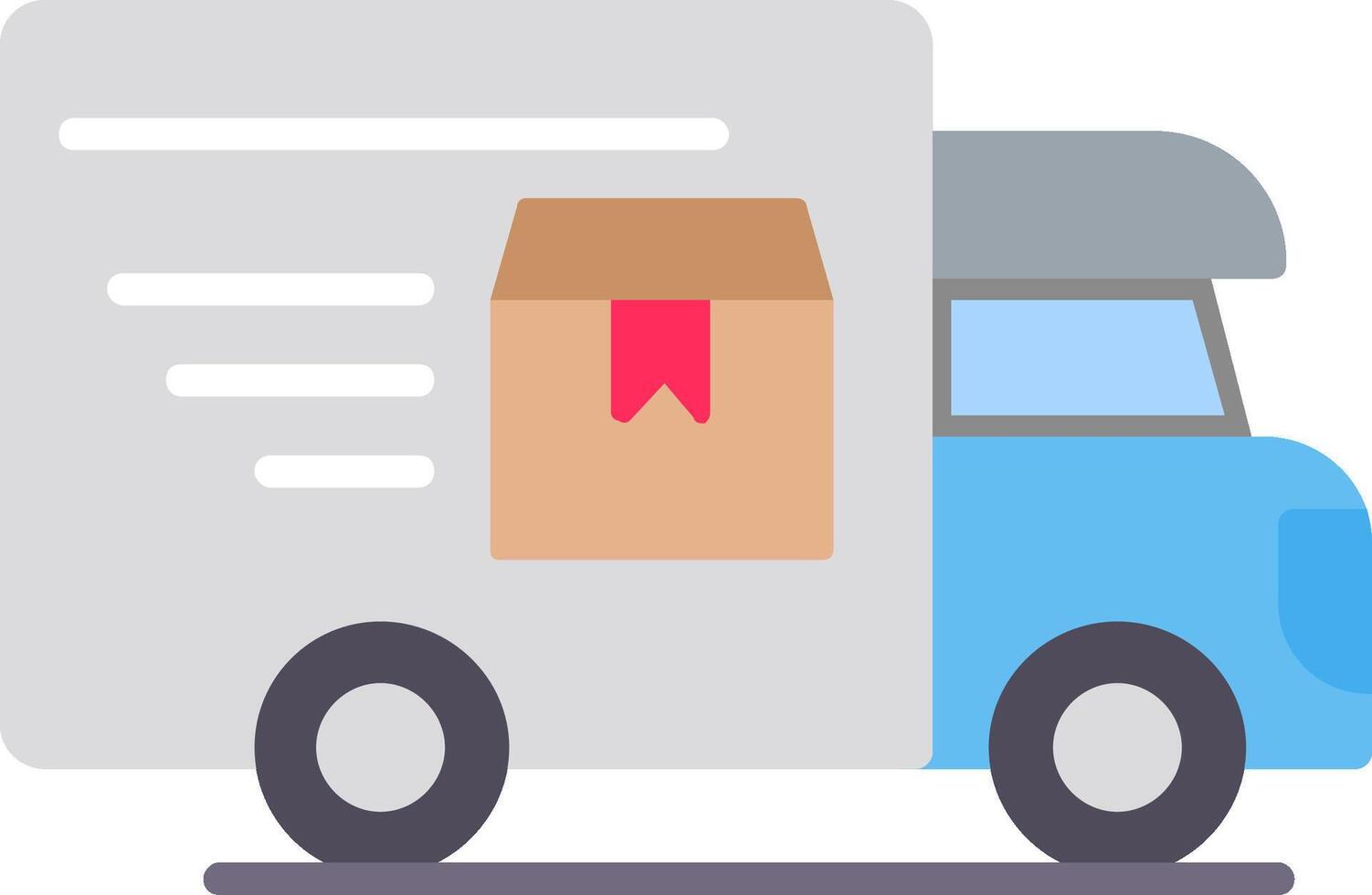 Delivery Service Flat Icon Design vector