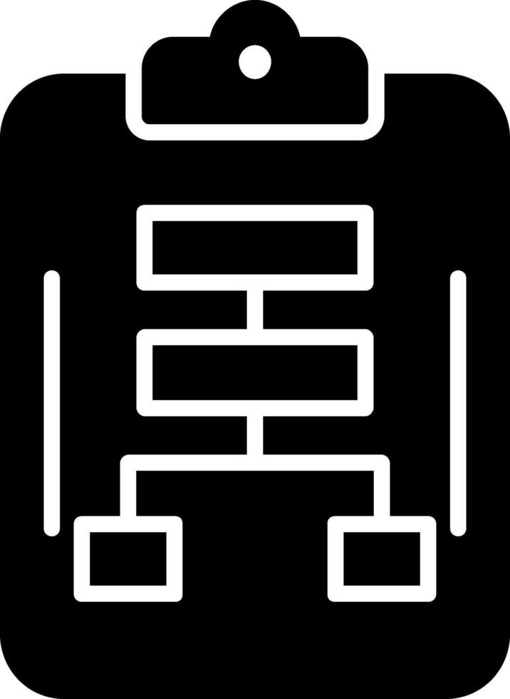 Planning Glyph Icon Design vector