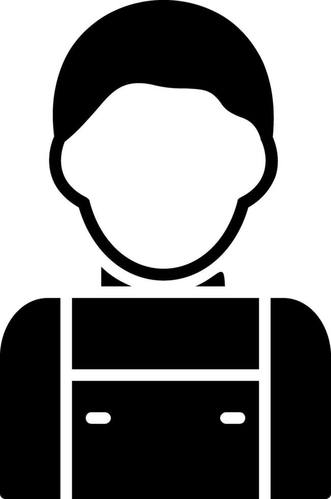 Loader Man Glyph Icon Design vector