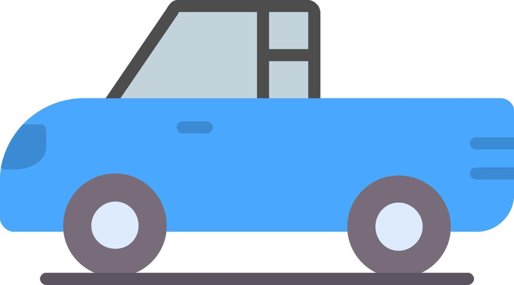 Pickup Flat Icon Design vector