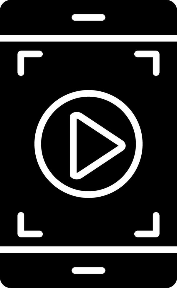Smartphone Glyph Icon Design vector