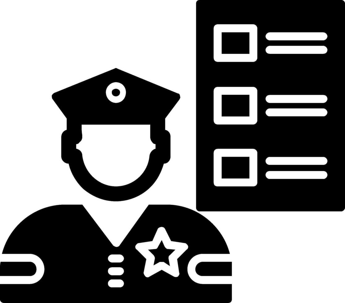 Custom Brokerage Glyph Icon Design vector