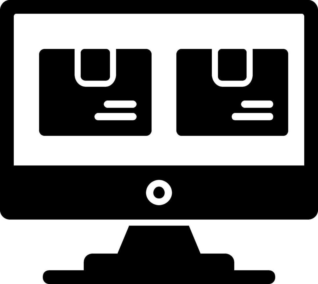 Inventory Control Glyph Icon Design vector