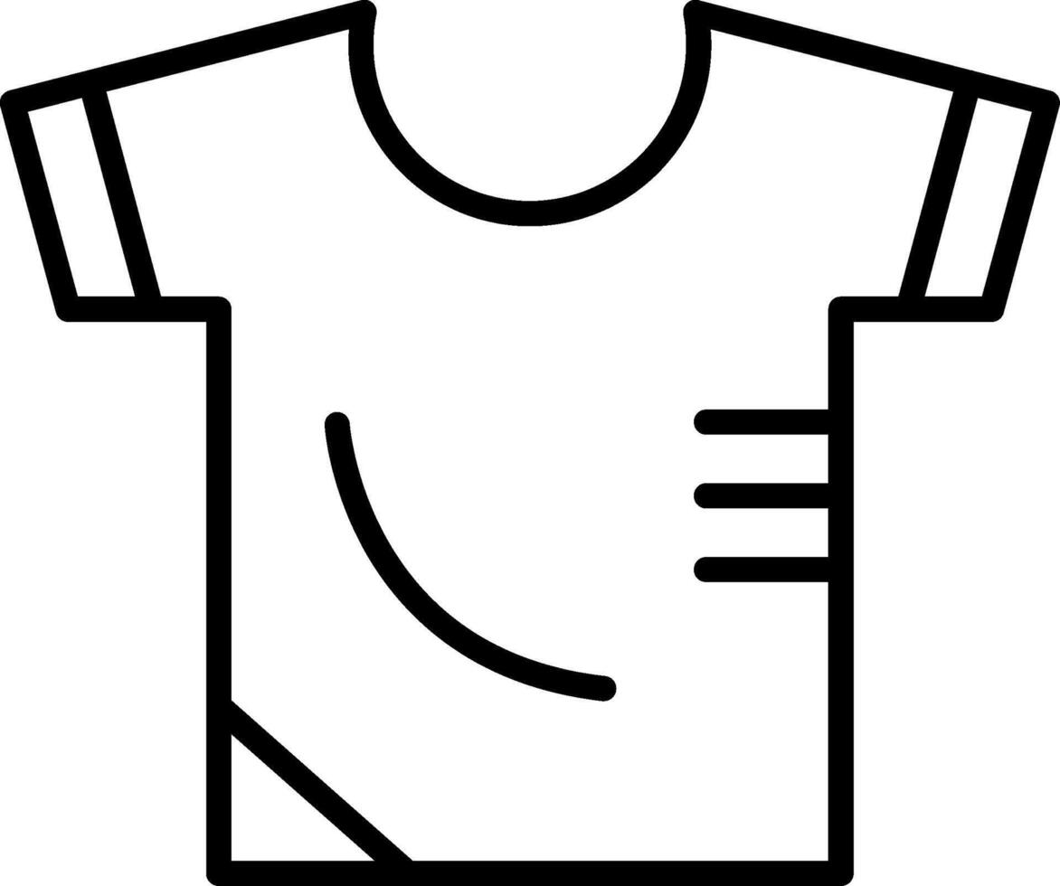 Shirt Line Icon Design vector