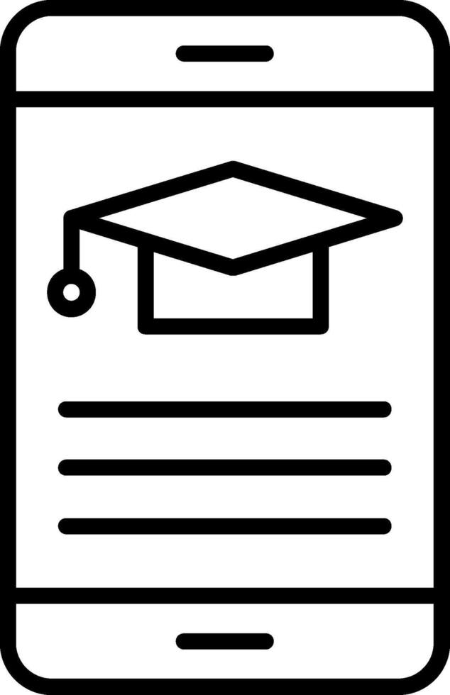 Elearning Line Icon Design vector