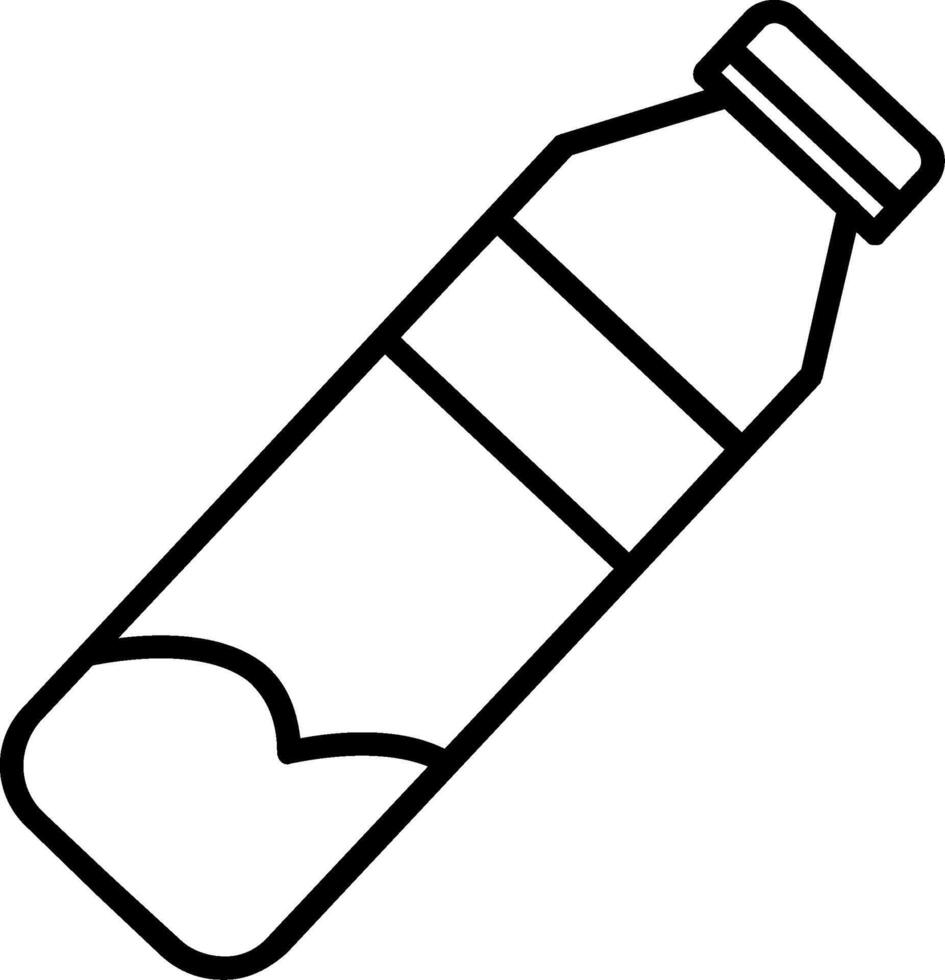 agua botella línea icono diseño vector