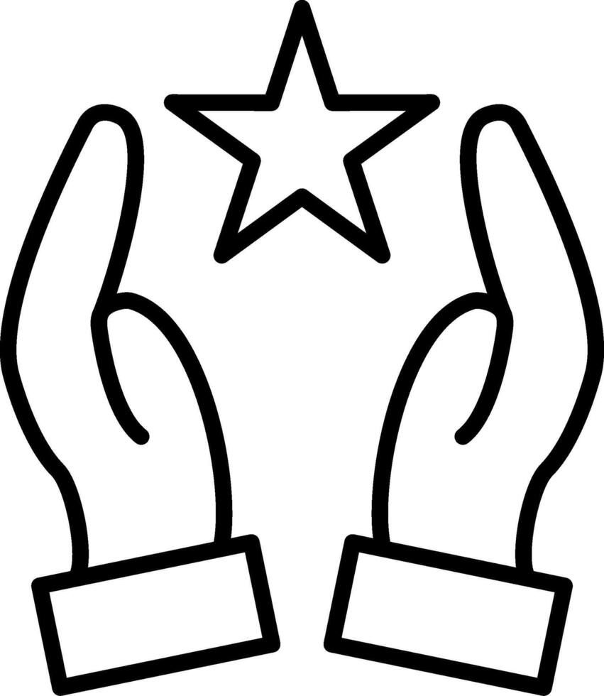 Hands Line Icon Design vector