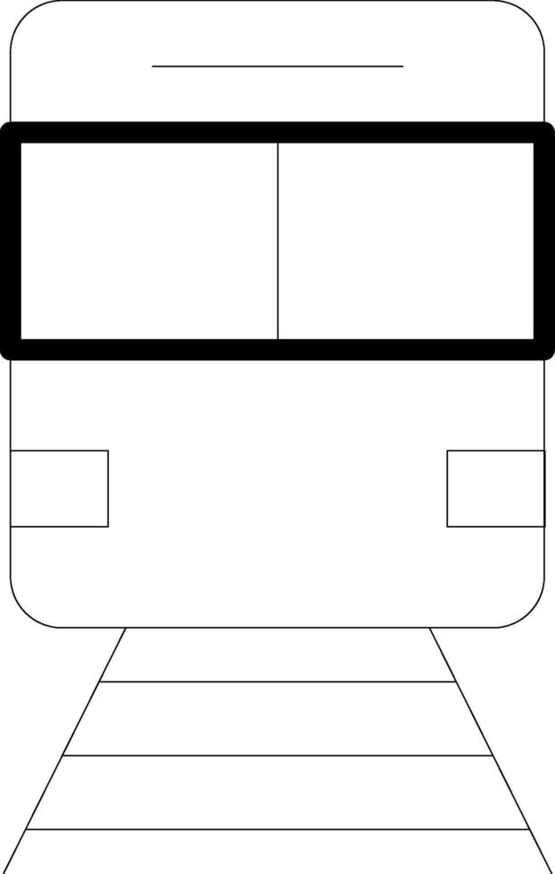 Train Line Icon Design vector