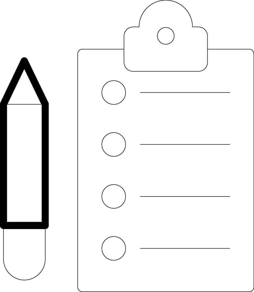 List Line Icon Design vector