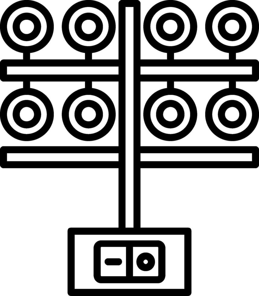 Lighting Line Icon Design vector