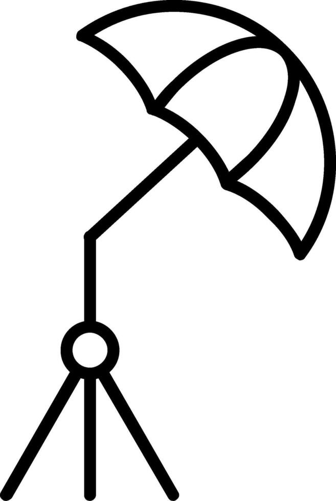 Umbrella Line Icon Design vector