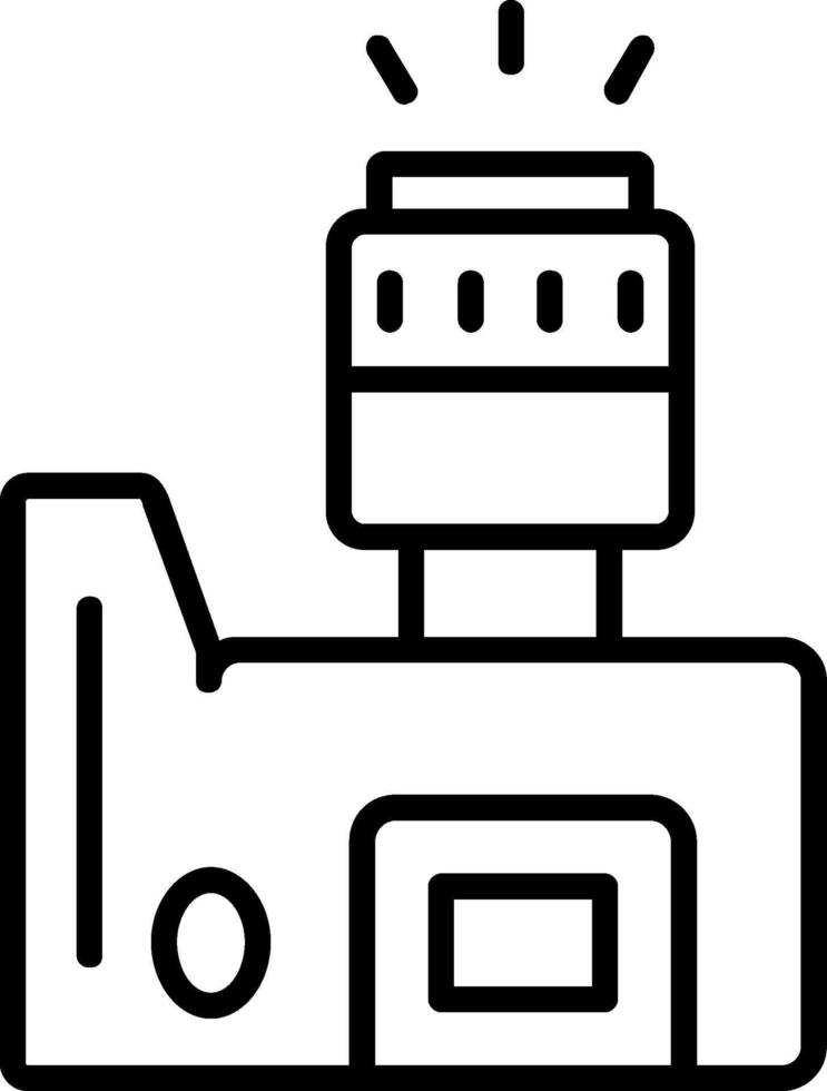 Photography Line Icon Design vector
