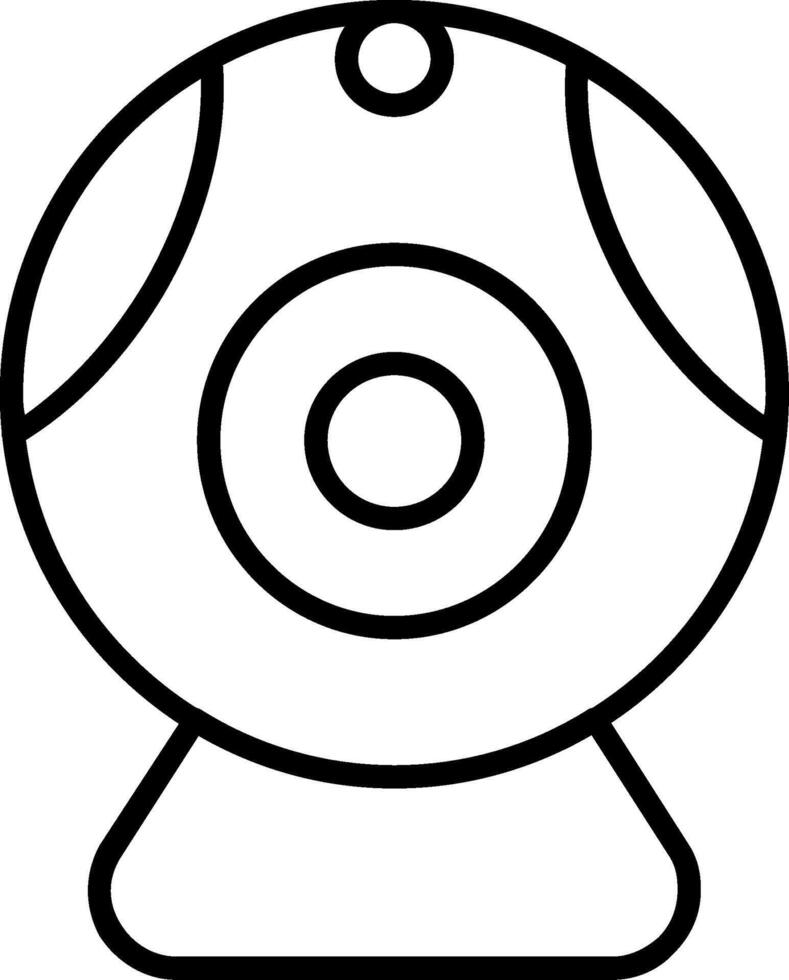 Web camera Line Icon Design vector