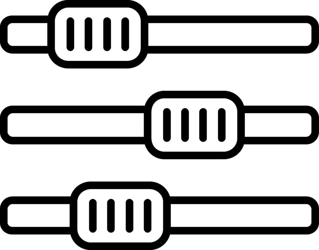 Settings Line Icon Design vector