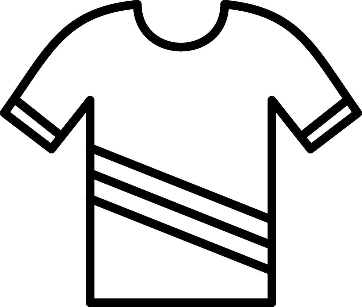 Shirt Line Icon Design vector