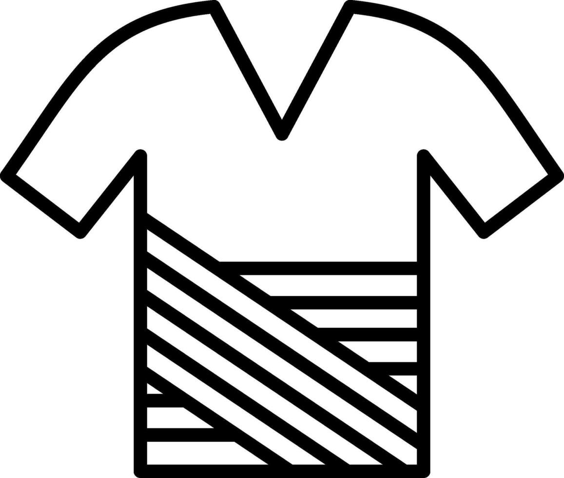 Shirt Line Icon Design vector