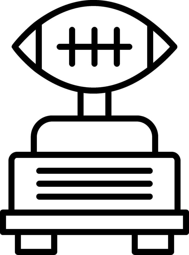 Football Line Icon Design vector