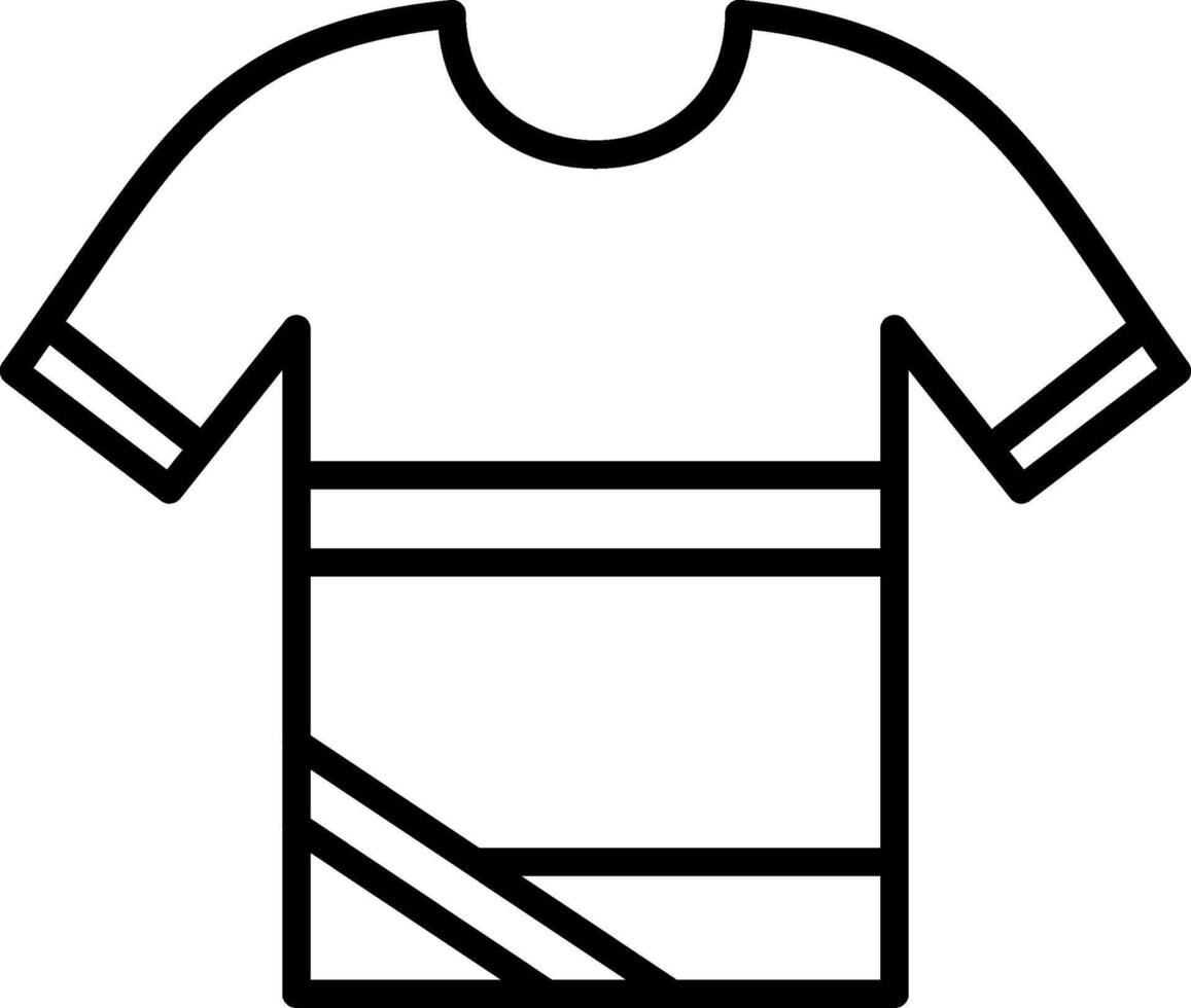 Shirt Line Icon Design vector