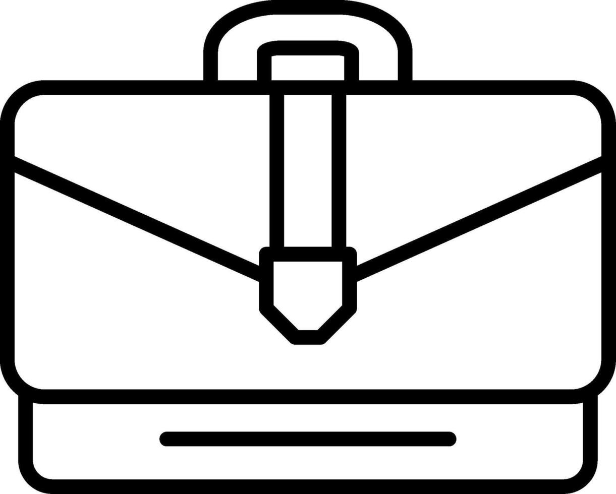 Briefcase Line Icon Design vector