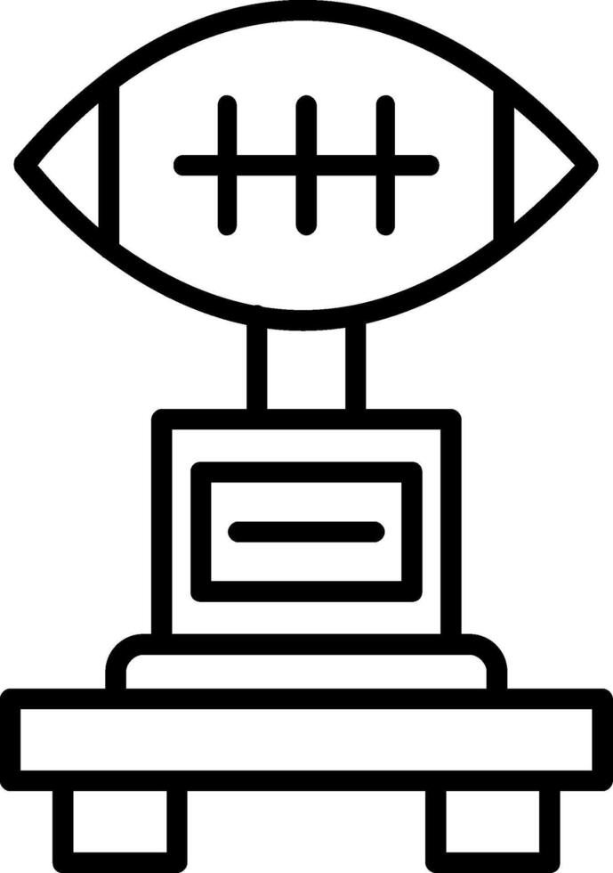 Football Line Icon Design vector