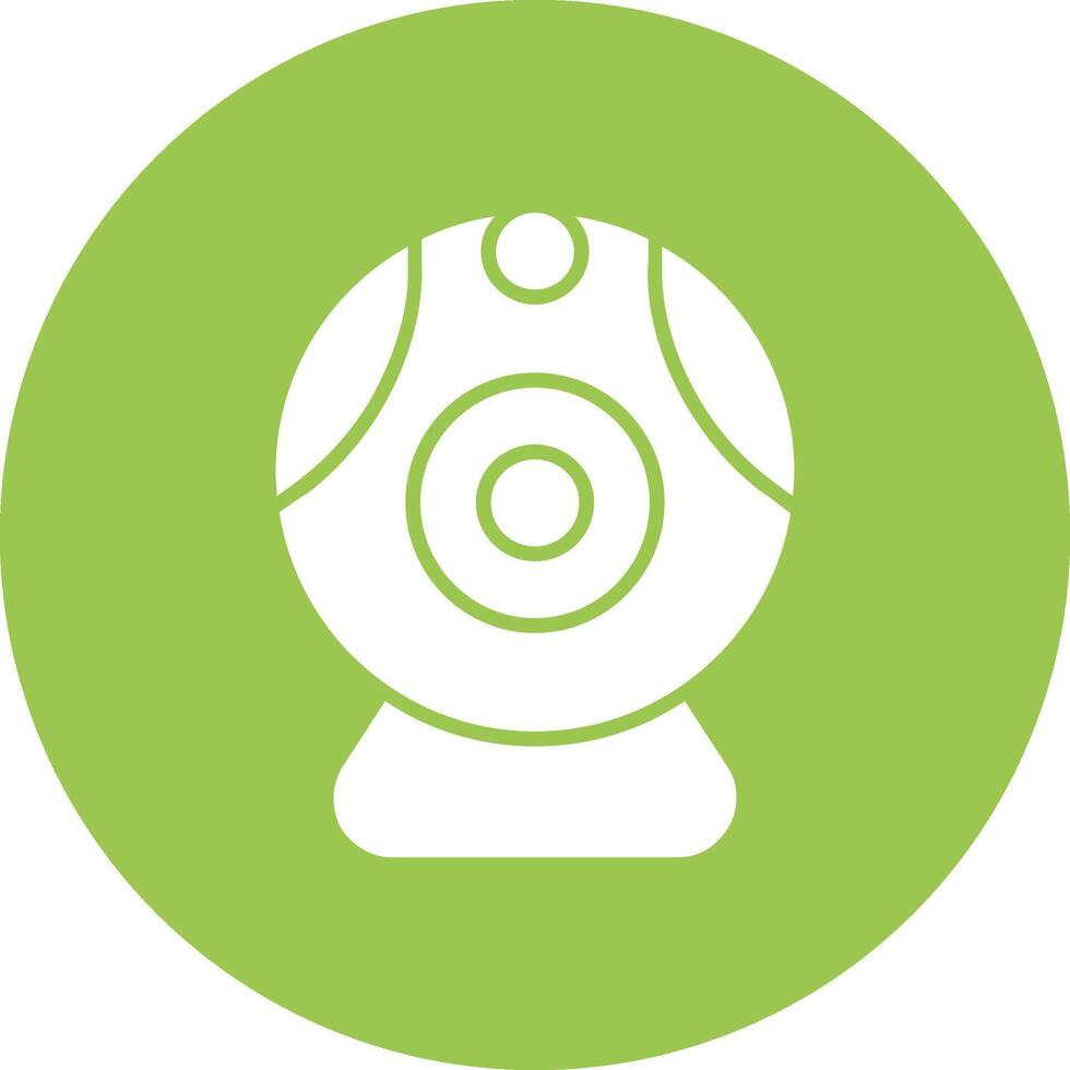 Web camera Glyph Multi Circle Icon vector